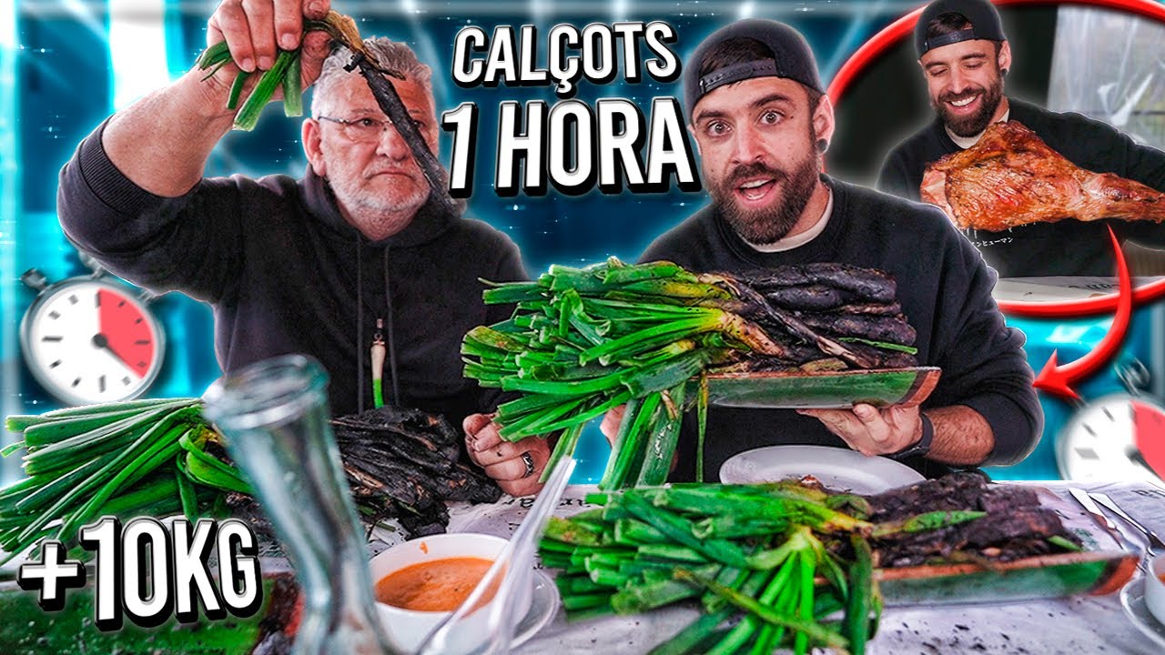 ME COMO +10 KILOS de CALÇOTS en 45 MINUTOS 🥬 *DESPUÉS PIDO CORDERO y POSTRE*