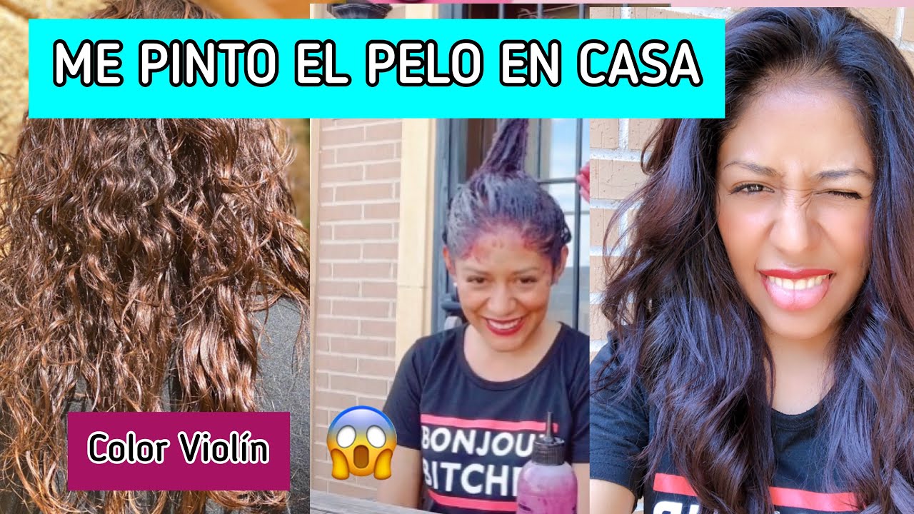 ME TIÑO COLOR VIOLÍN 💇🏽‍♀️ 🪞|| Tinte del Mercadona || tinte deliplus
