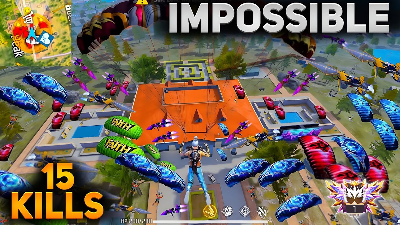 IMPOSSIBLE LOBBY | 15 Kills Gameplay Free Fire Max 