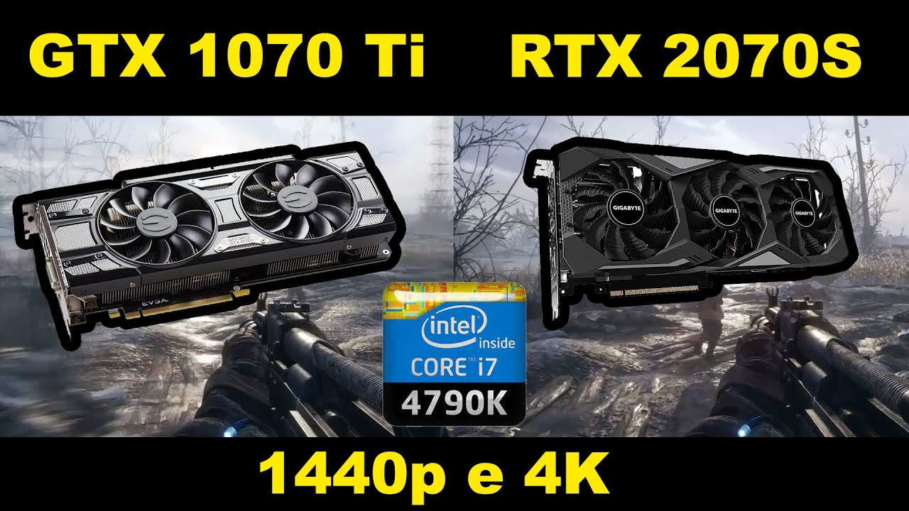 Core i7 4790K | GTX 1070 Ti vs. RTX 2070S em 7 jogos | 1440p e 4K