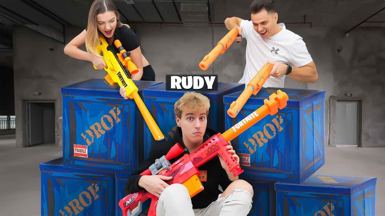 WALKA na NERFY z FORTNITE z EKIPĄ!