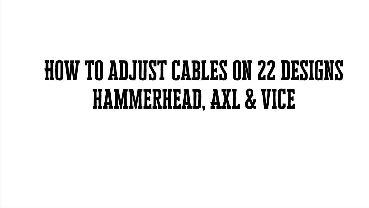 How To Adjust Cables on 22 Designs Hammerhead, AXL & VICE Telemark Bindings