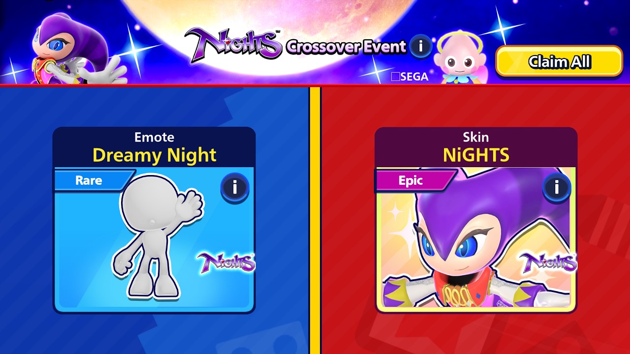 Sonic Rumble | NiGHTS CrossOver Event Pass Complete + Gameplay
