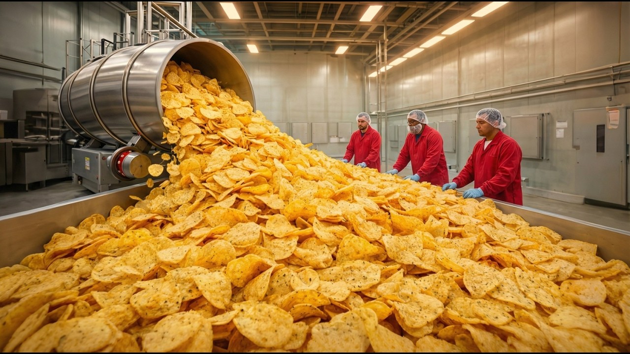 Inside PRINGLES factory | How Potatoes are turned into Pringles (Full Process)