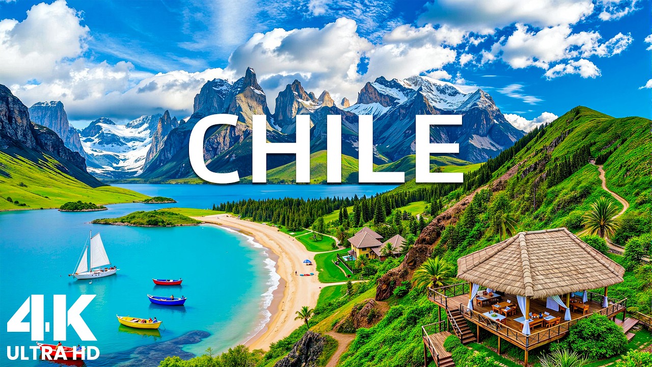 Chile 4K | Patagonia Paradise – Snowy Andes, Crystal Lakes & Scenic Coast