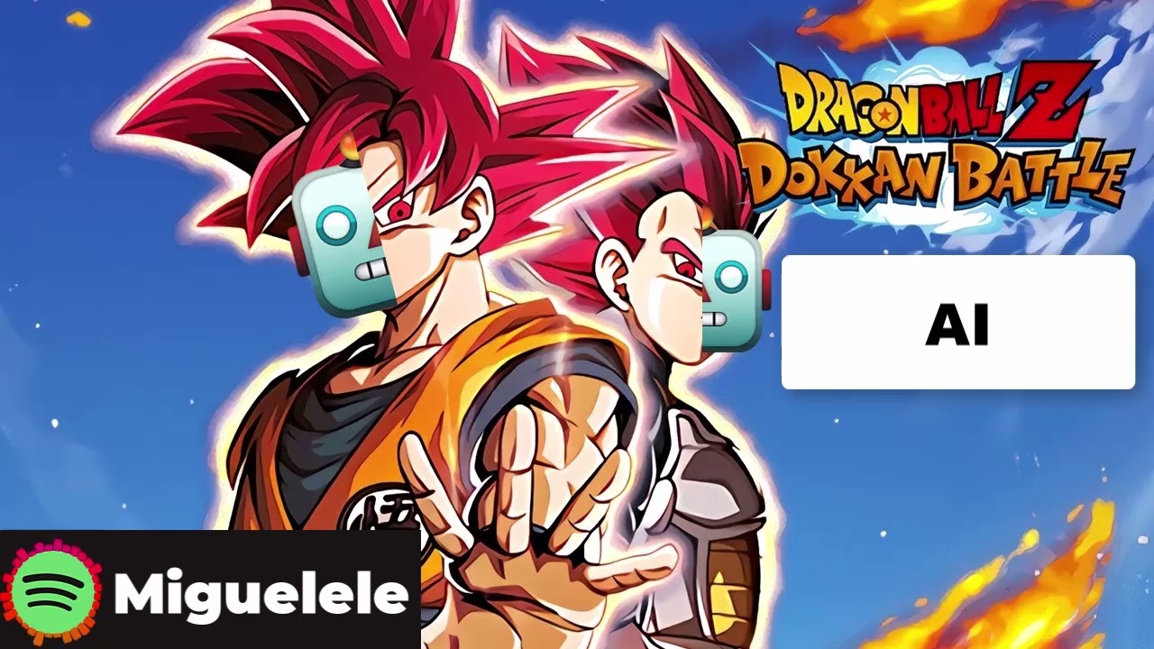 TEQ LR SSG Goku & SSG Vegeta Intro but it's extended by AI -Dokkan Battle