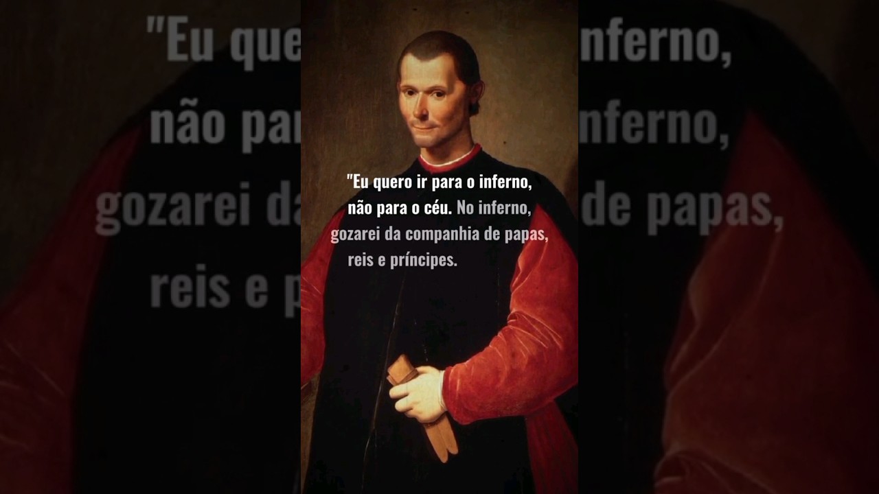 Maquiavel opini&atilde;o religiosa #filosofia #maquiavel #nicolaumaquiavel