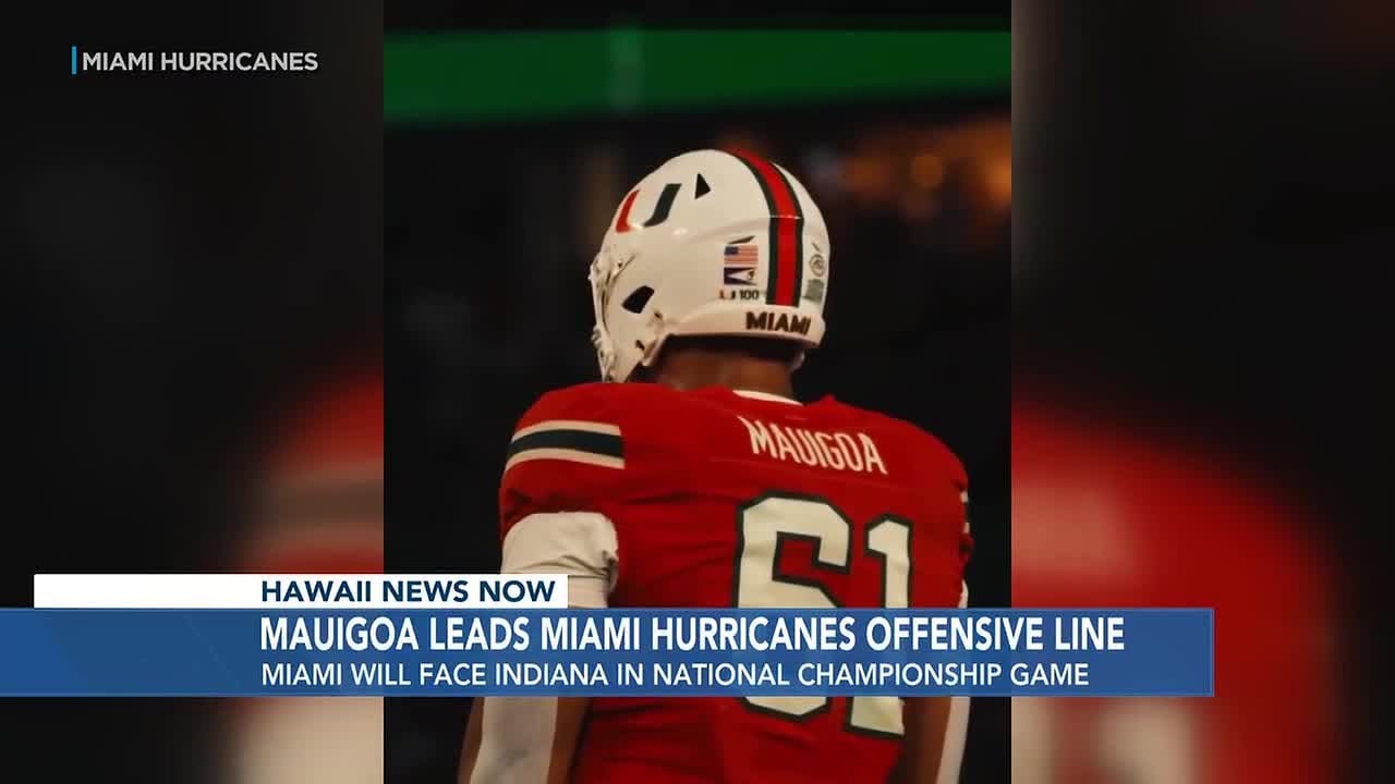 Mauigoa’s family travels from Hawaii to Miami for national championship game