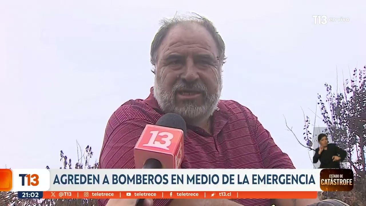 Agreden a bomberos en medio de la emergencia