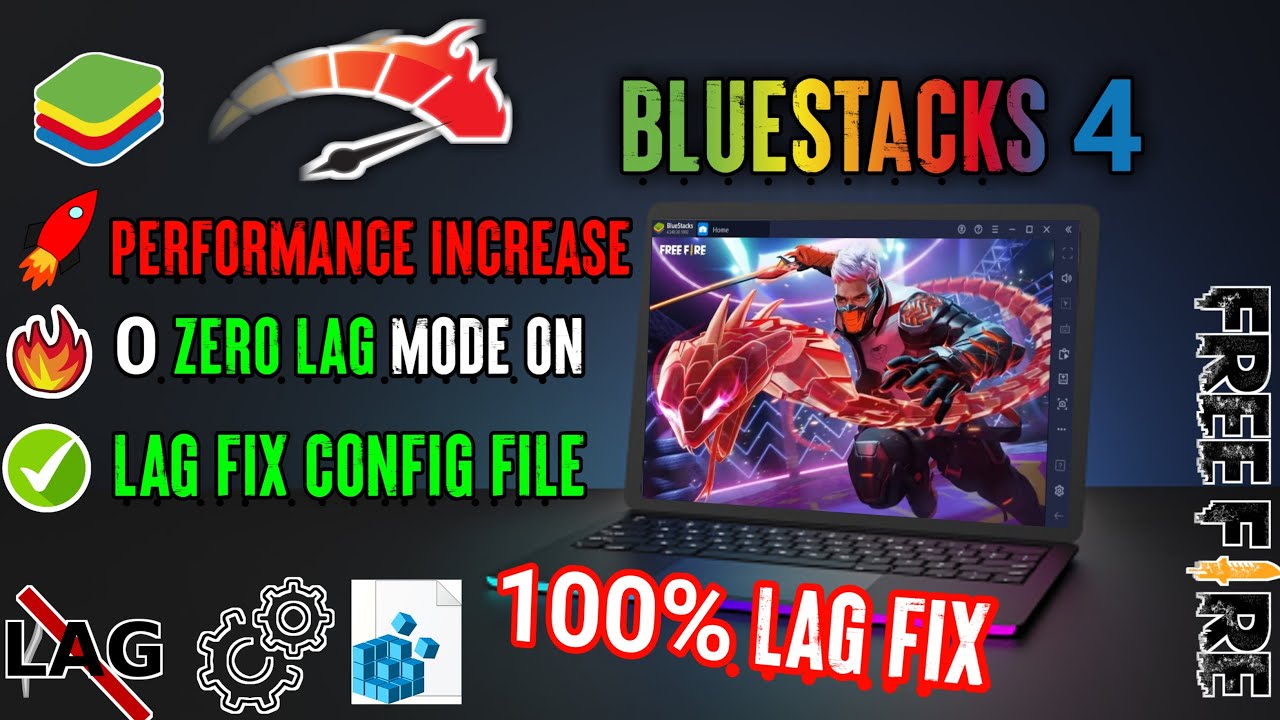 How To Fix Lag In Free Fire Bluestacks 4 - Bluestacks 4 Settings For 2GB OR 4GB Ram - No Lag