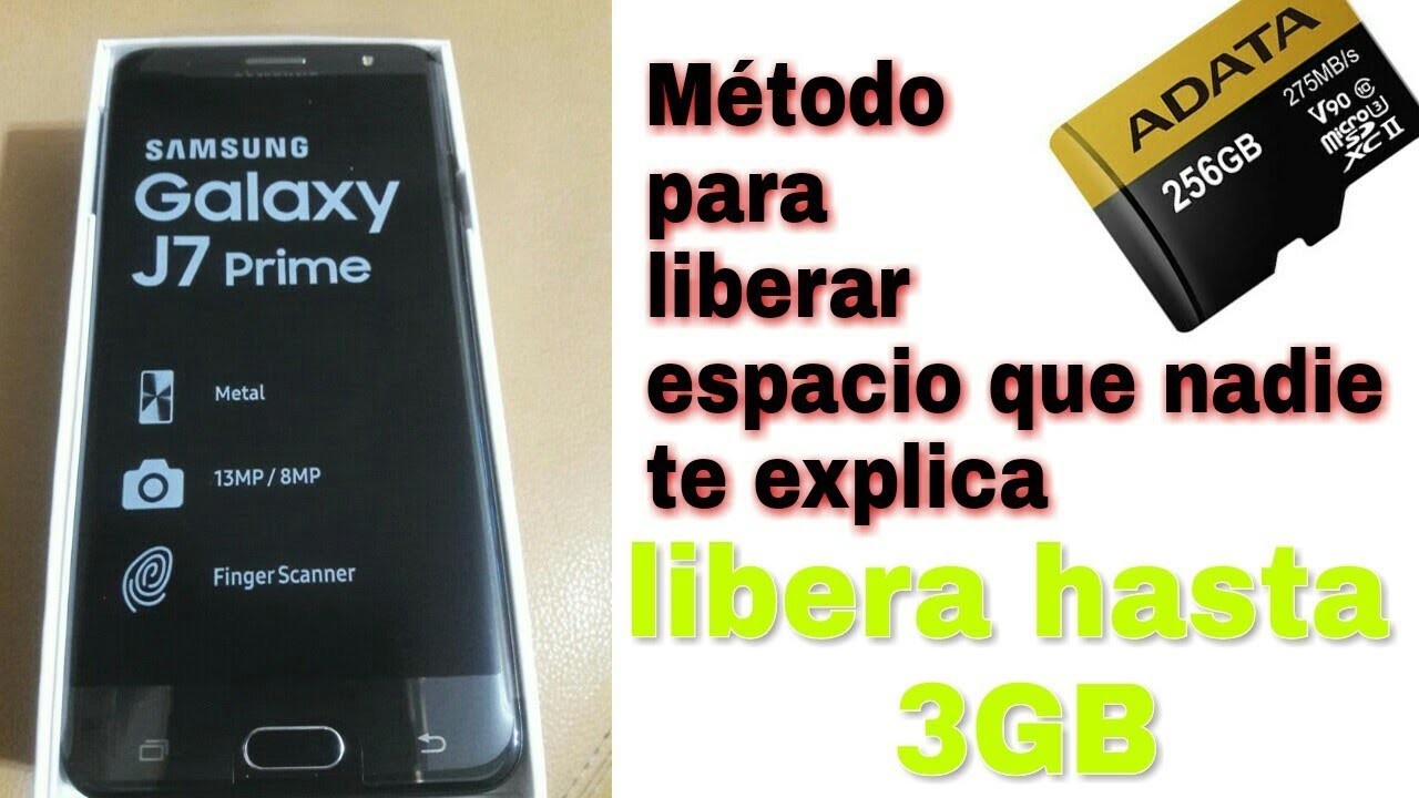 Como liberar espacio de tu celular sin usar aplicaciones ni la PC - J7 PRIME