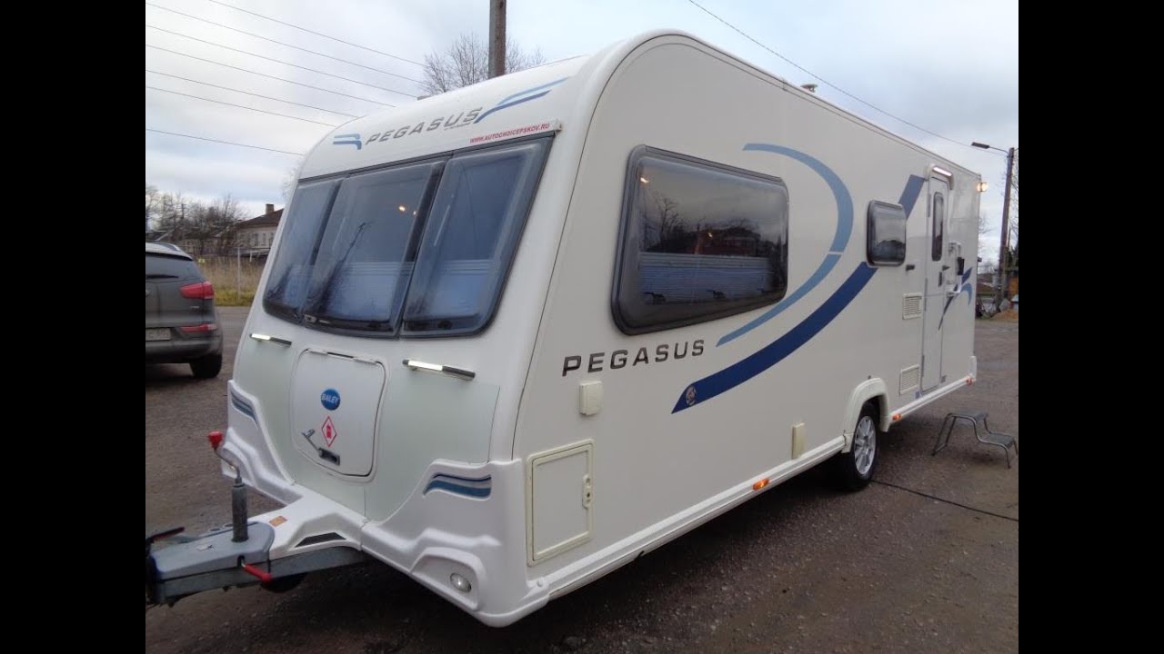 Обзор алюминиевого дома на колёсах BAILEY PEGASUS MILAN 2013 года 4-5 мест с отдельной душевой