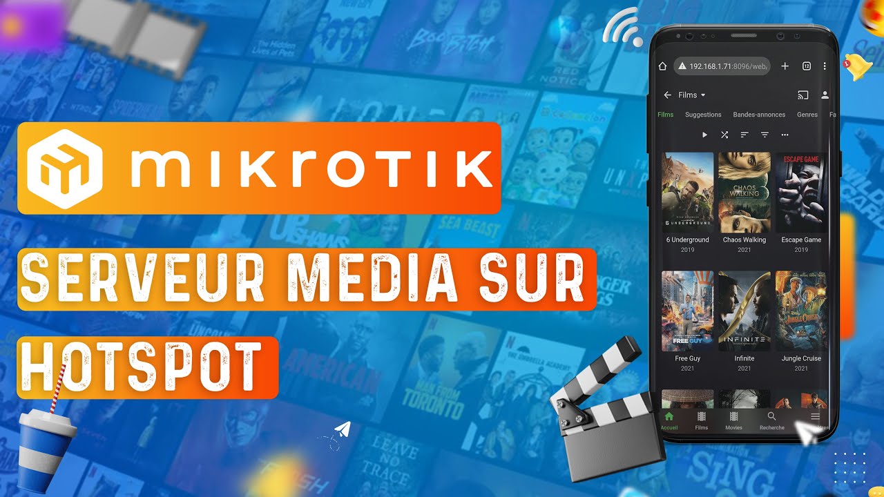 Serveur Media sur Hotspot Mikrotik ( sans connexion internet )