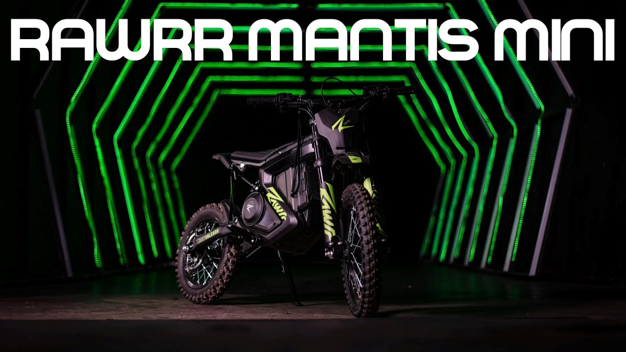 Электробайк Rawrr Mantis Mini - младшая модель из топовой линейки электробайков!