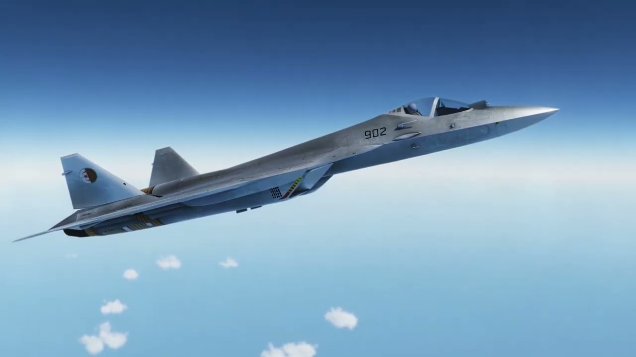 SUKHOI SU-57 57  ALGERIAN AIR FORCE DCS WORLD 2024