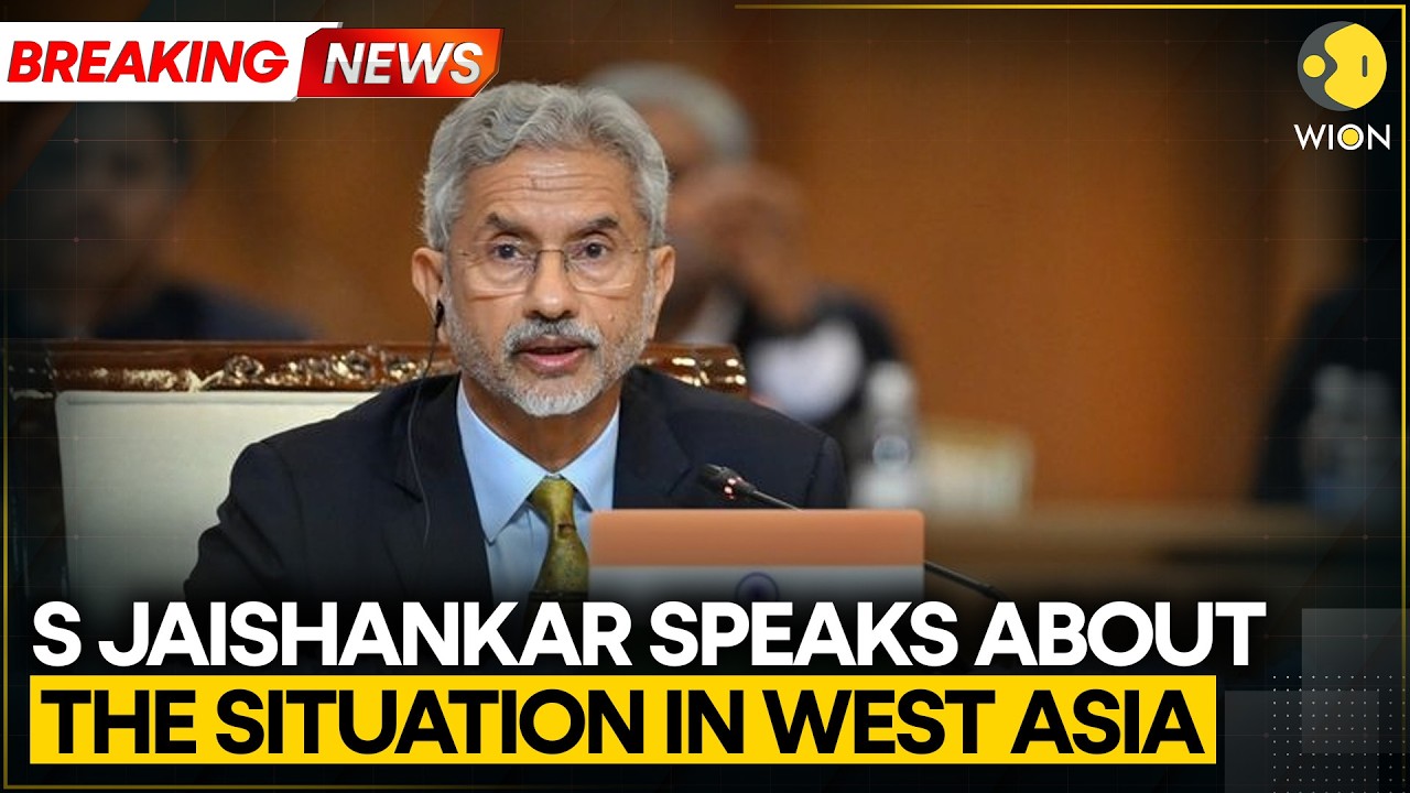 India: S Jaishankar Speaks About the Situation in West Asia | WION BREAKING