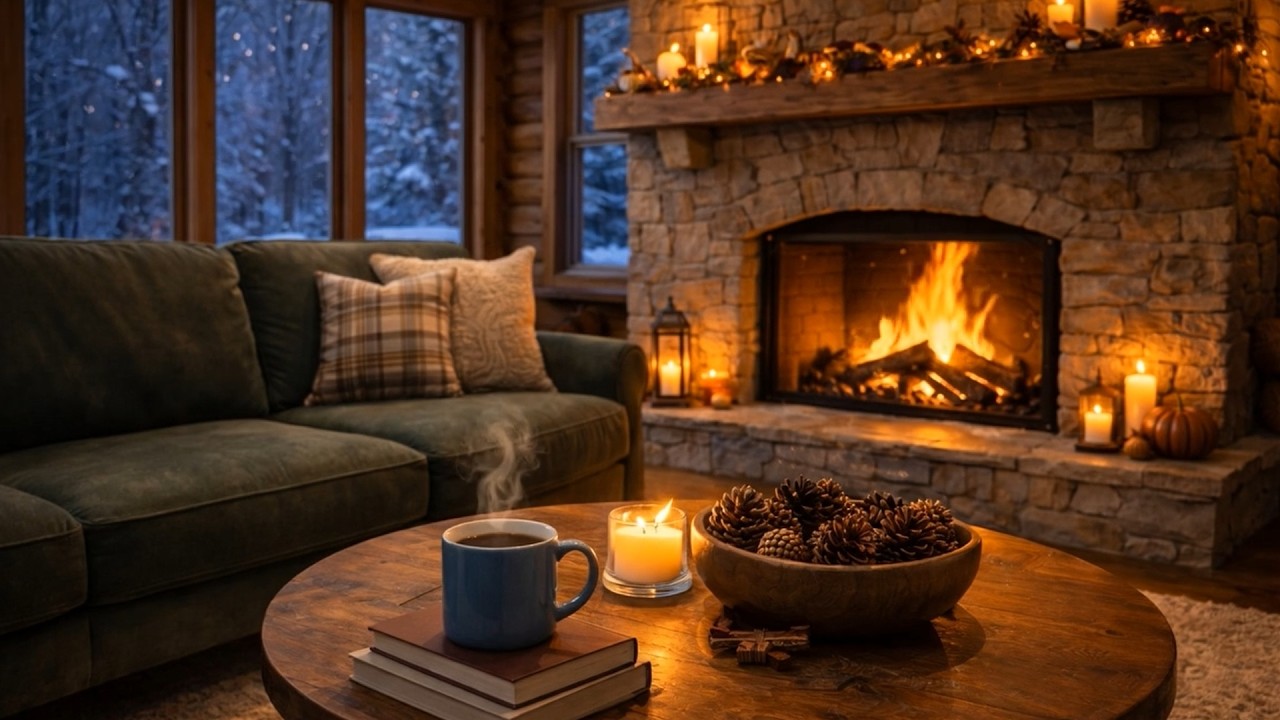 The Coziest & Warmest Fireplace Ambient Video On YouTube | Perfect for chilling, sleeping, or study