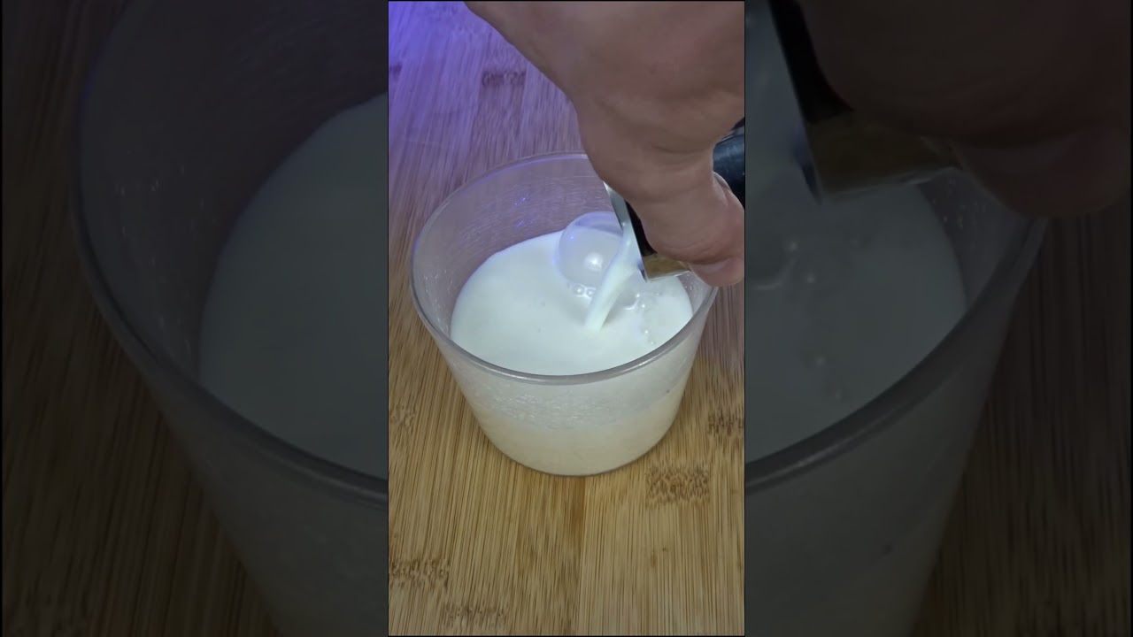 Steamed milk WITHOUT espresso machine?!  #espresso #coffeerecipe