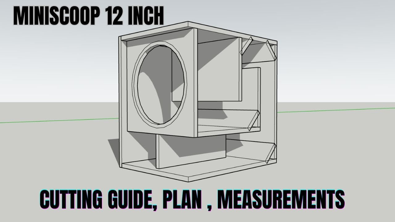 FREE MiniScoop D12 Speaker Box Plans  Cutting Guide, Dimensions & Sizes