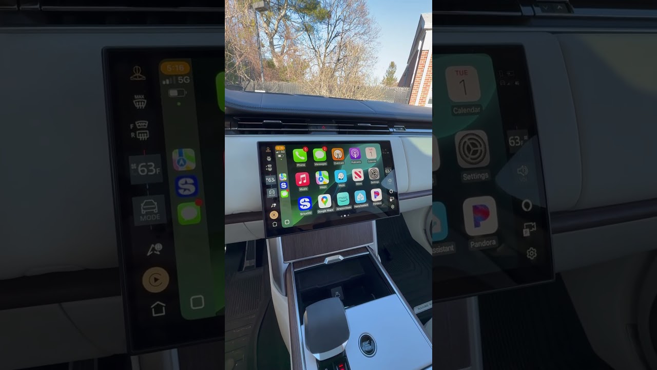 iOS 18.4 добавляет третий ряд значков в CarPlay в Range Rover 
