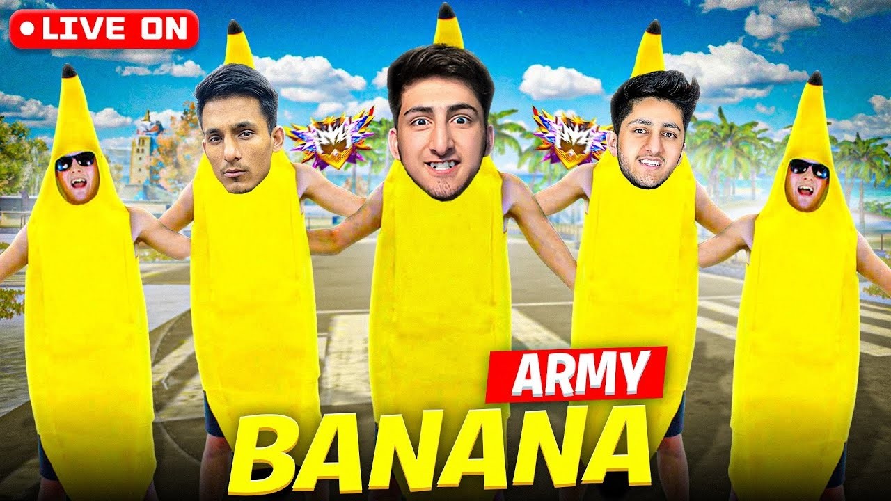 🔴[LIVE]🍌Banana Army Guild Test - Free Fire Live🍌#shorts #shortsfeed