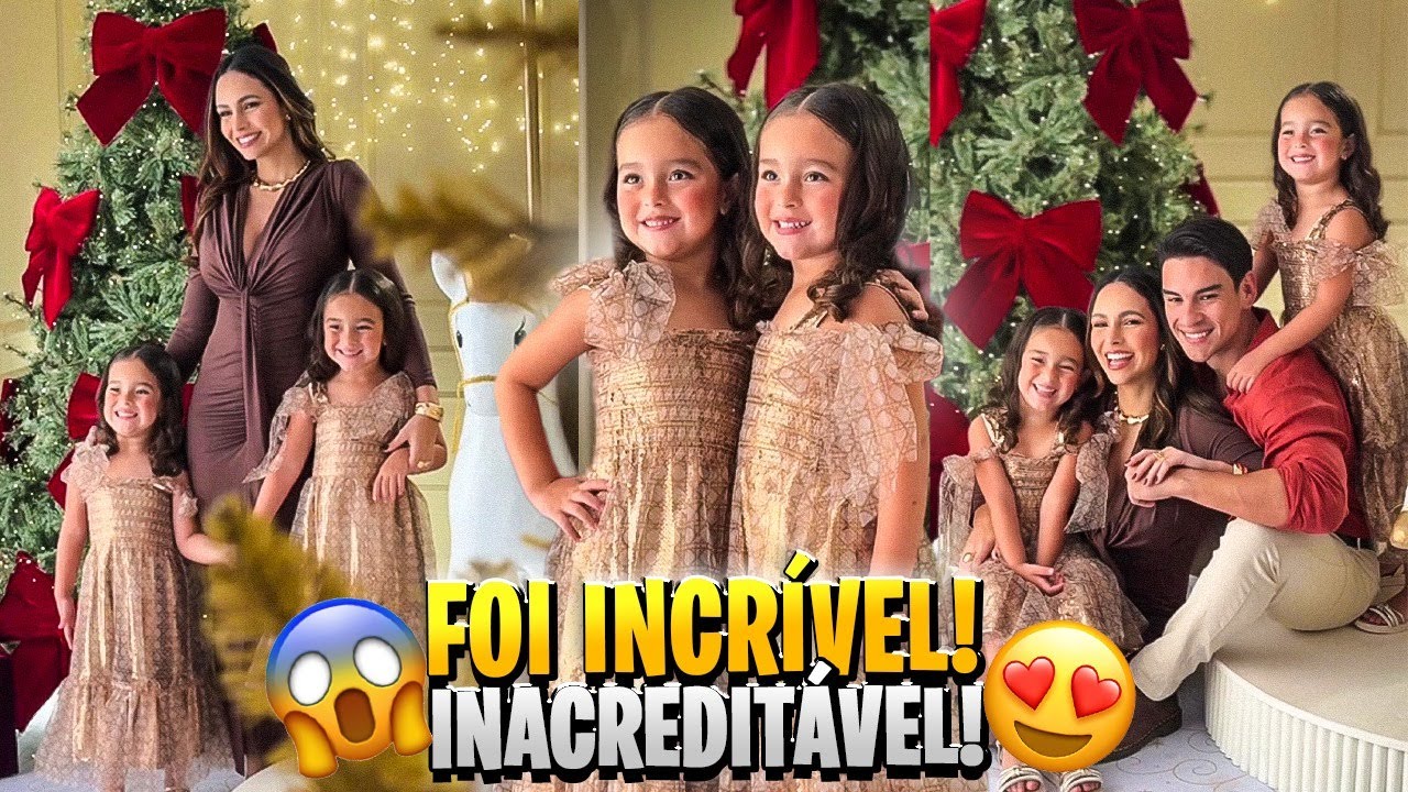 VLOG DO DIA - NOSSO DIA DE FOTOS DE NATAL! 😍 | *ficamos surpresos demais.*