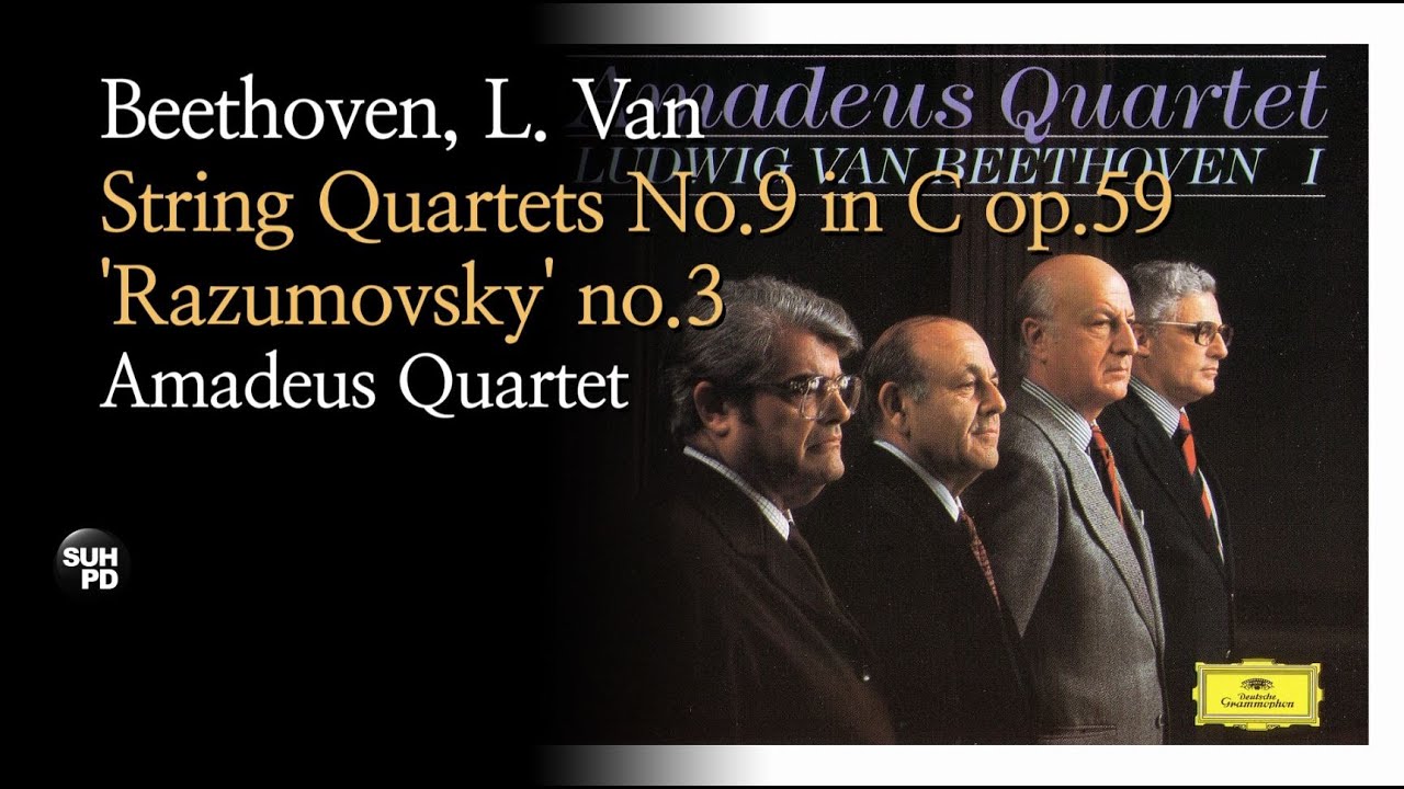 베토벤 - 현악 4중주 9번 '라주모프스키' 3부. Beethoven - String Quartets No.9 'Razumovsky' no.3 [Amadeus Quartet]