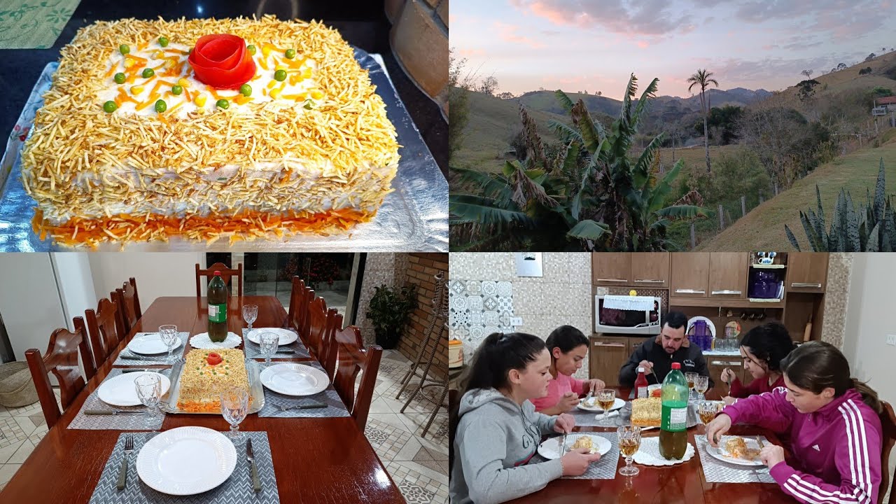 BOLO SALGADO CREMOSO VÁRIAS CAMADAS/O QUE FAZEMOS EM NOITES DE SEXTA FEIRA.