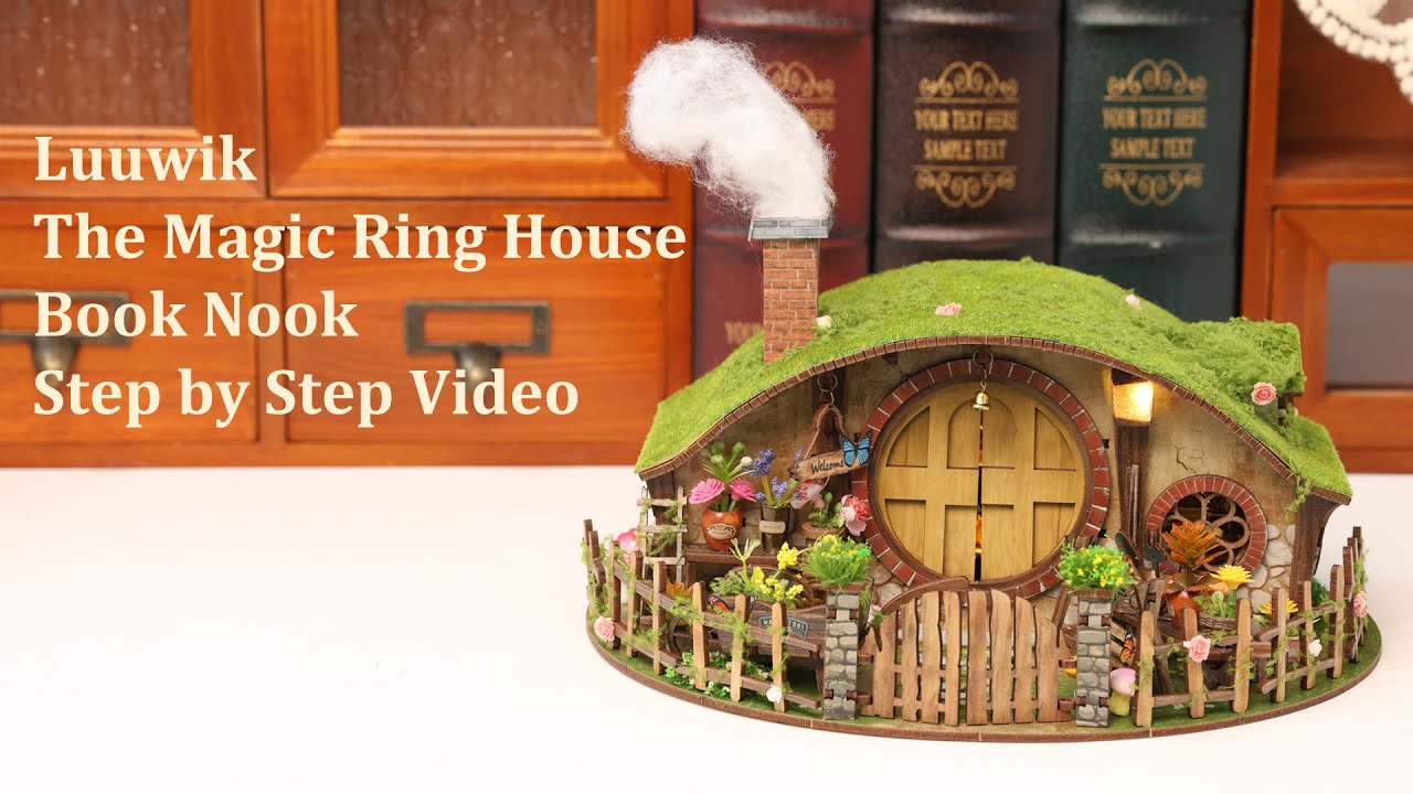The Magic Ring House Book Nook Kit Step by Step Video