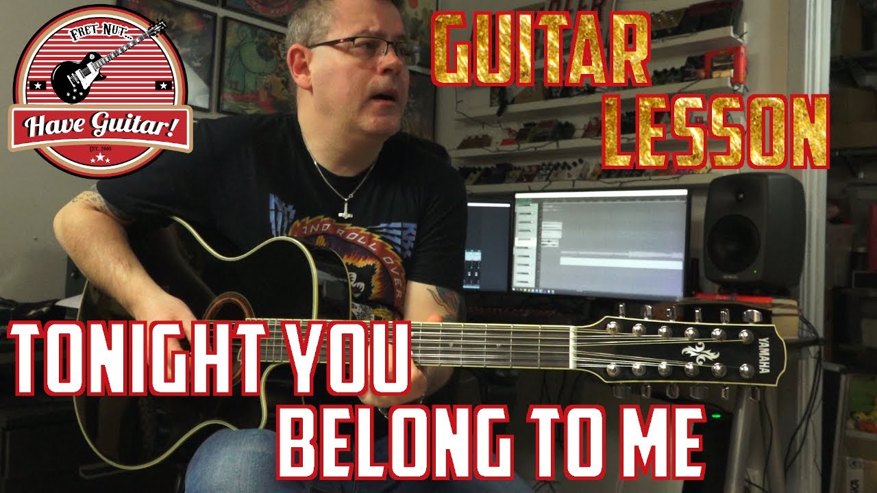Tonight You Belong to Me by Paul Stanley/KISS|Rhythm & Lead guitar lesson with Tabs