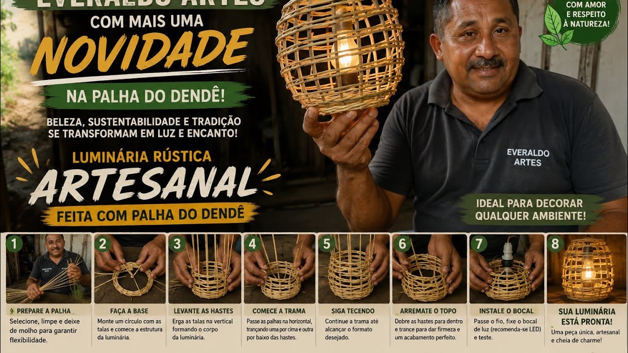mais uma arte do Everaldo, ensinando como fazer um quebra luz.