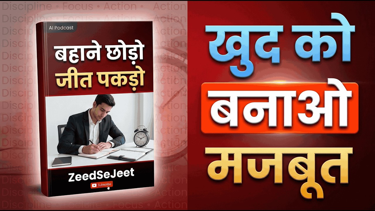बहाने छोड़ो, सफलता पाओ | No Excuses Hindi SummarySelf Discipline की ताकत | Brian TracyBook Explained