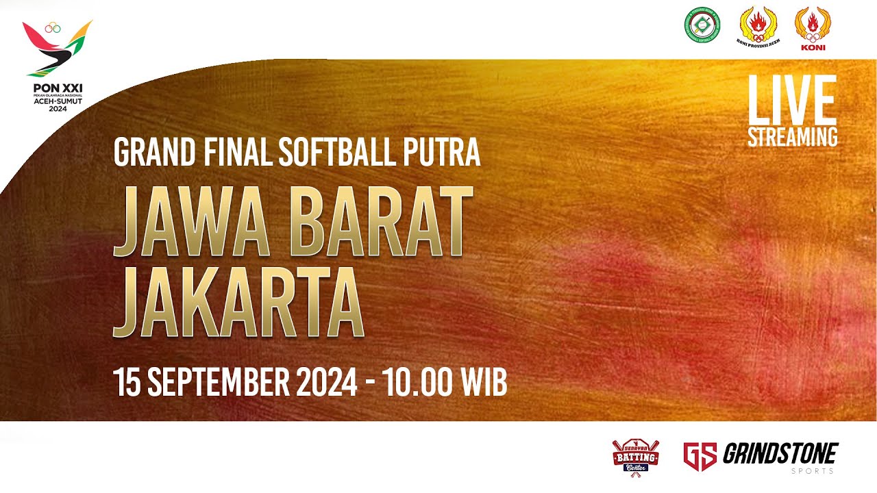 PON XXI Softball Putra JAKARTA vs JABAR Grand Final
