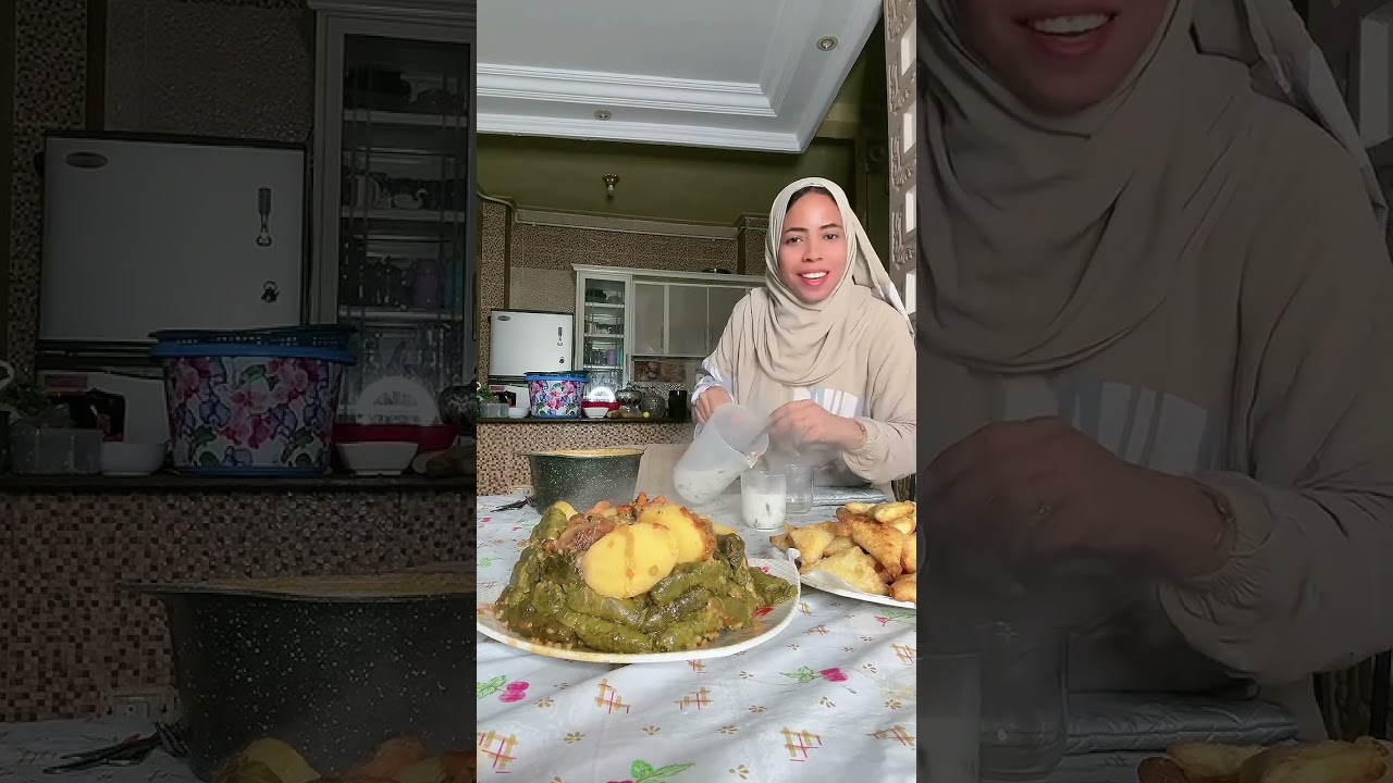 وسعولى عملت محشى ورق عنب وسمبوسه وسفره تجنن 🤍