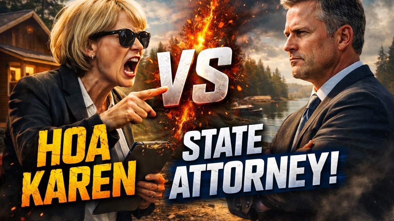 HOA Karen Stormed My Lake Cabin… Didn’t Expect the State Attorney Inside!