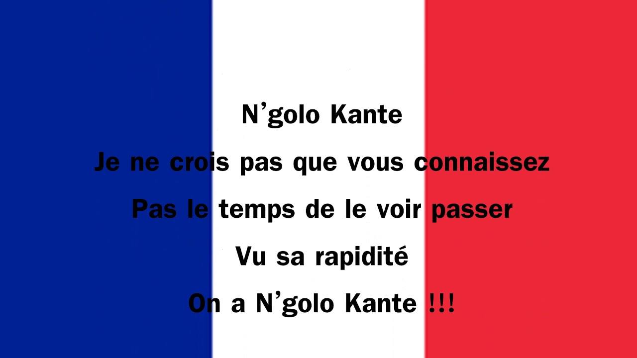 LE CHANT DES SUPPORTERS FRANCAIS   LES TROIS POUSSINS BLEUS