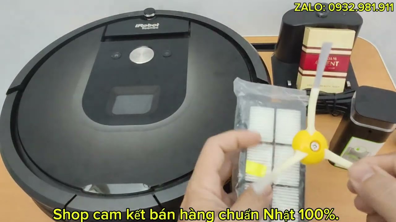 Combo Robot hút bụi IROBOT 980, máy đẹp chức năng hoàn hảo. Giá tốt...