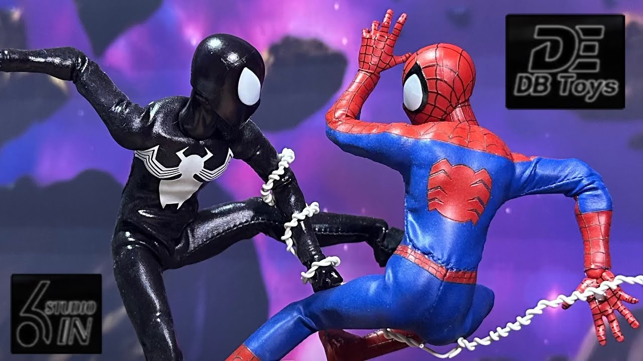 DBToys X 6in Studio- Ultimate Netman Red Ultimate & Black Symbiote #spiderman #venom #actionfigures