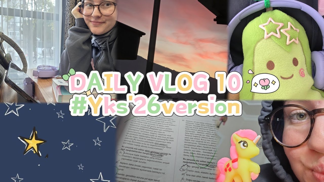 Kafamda Bin Düşünceyle Ders Çalıştığım Bir Gün | YKS Vlog  #yks2026 |#keşfet |#study |#sohbetlivlog 