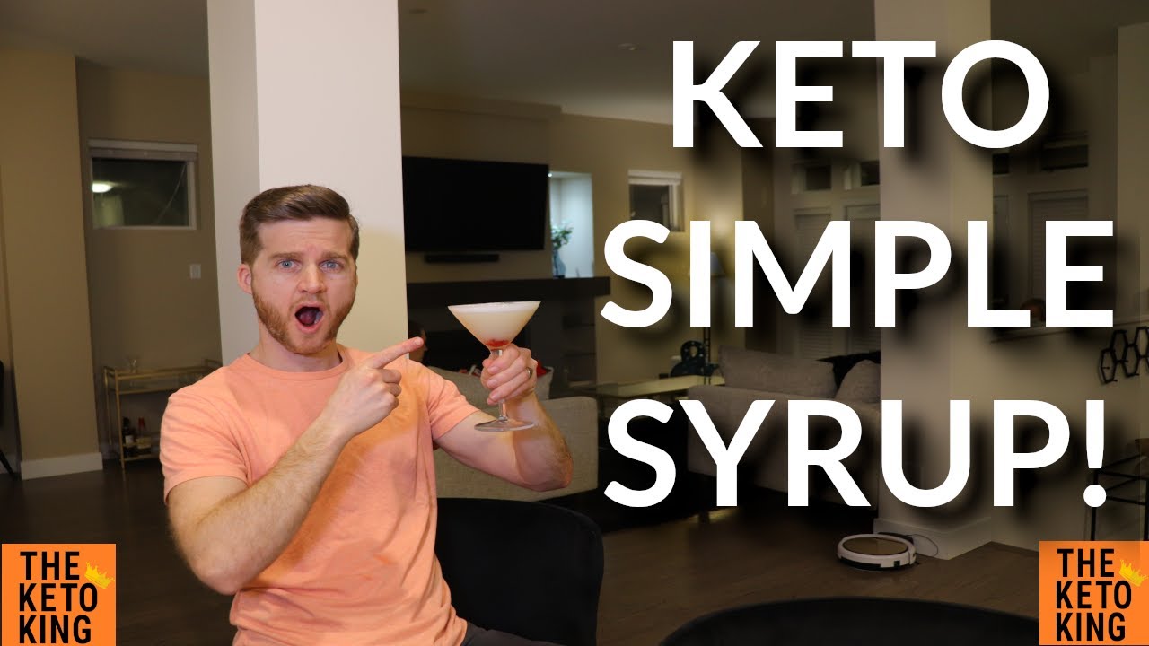 The Easiest Easy KETO Simple Syrup ever! Keto Cocktails are now possible! Keto drinks for the win!