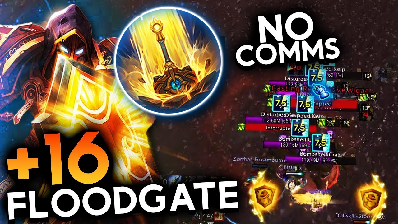 Floodgate +16 no comms | Templar Prot Pally | TWW SEASON 2 M+