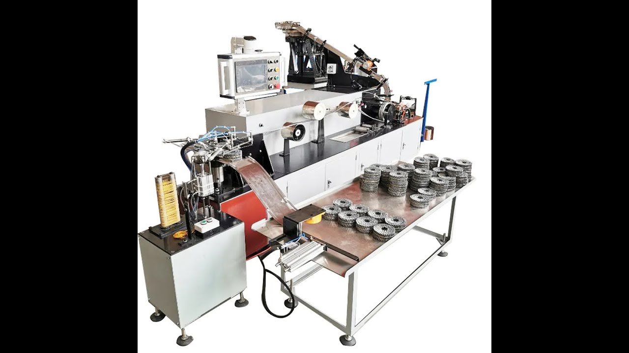 Automatic Rubber Binding Coil Nail Making Machine 3000 pcs/ min