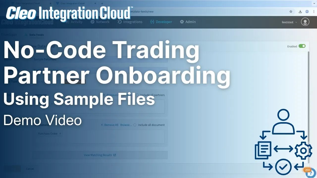 No-Code EDI Trading Partner Onboarding Demo: Using Sample Files to Onboard New Trading Partners