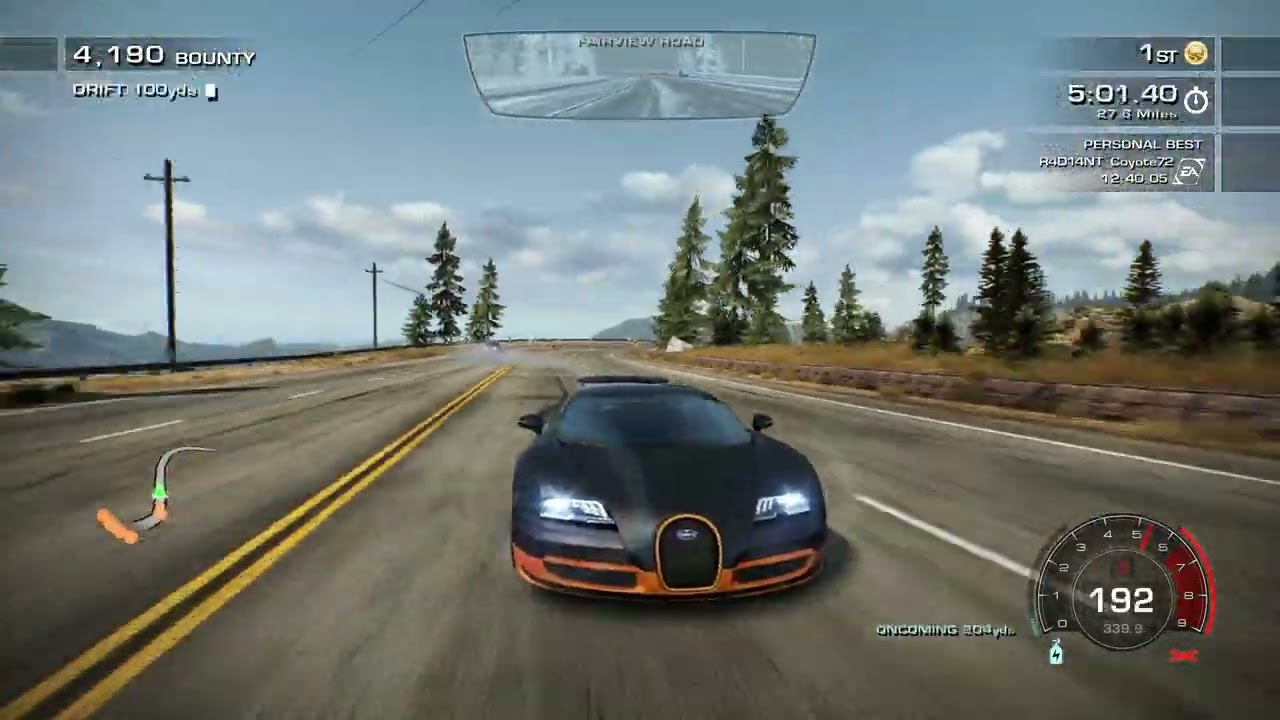 Need For Speed Hot Pursuit Remastered/Seacrest Tour (again) with Bugatti Veyron 16.4 Super Sport