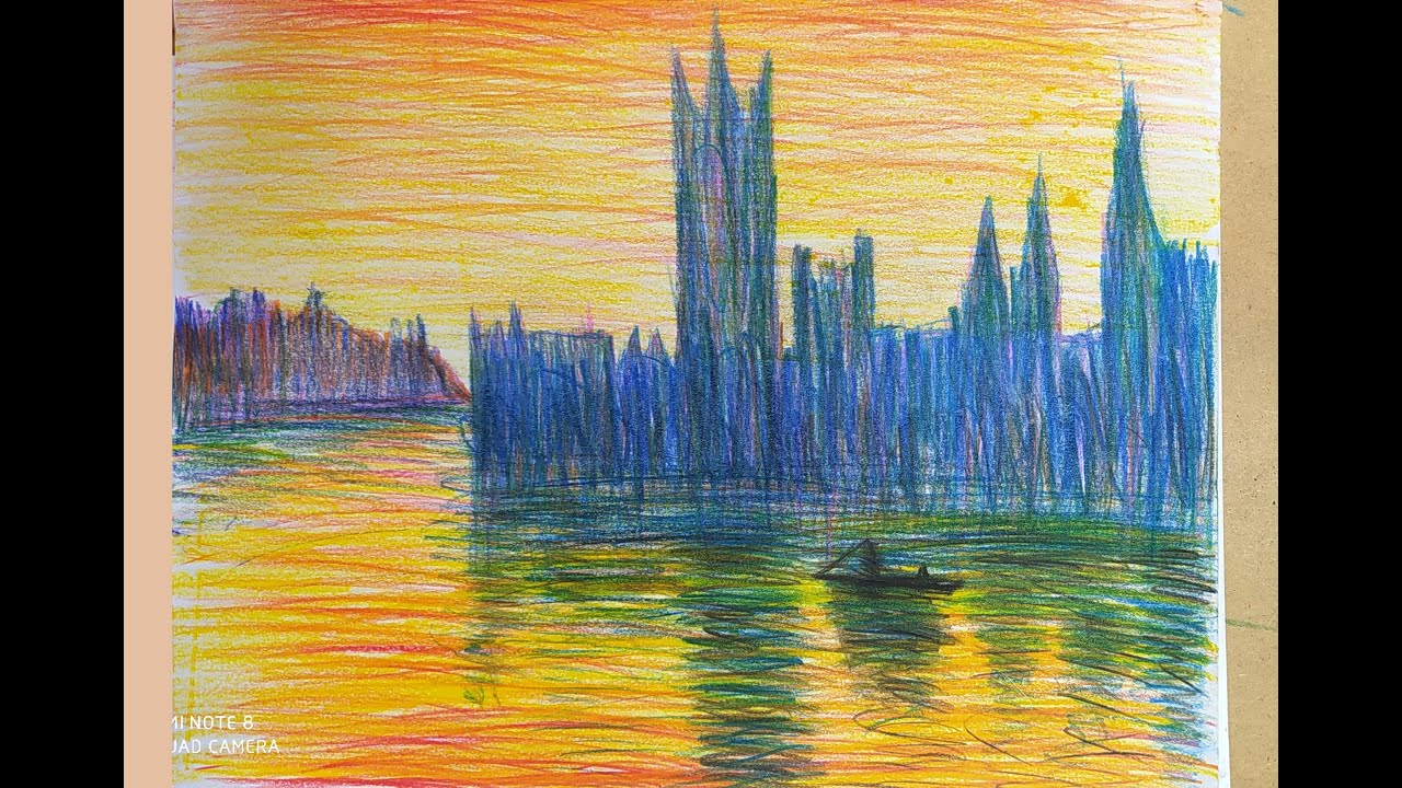 El impresionismo con lápices de colores primera parte PRIMERA PARTE