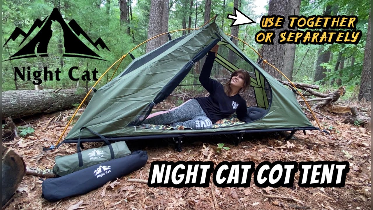 Nightcat Cot Tent | Setup and Usage | Can be Used Separately or Together