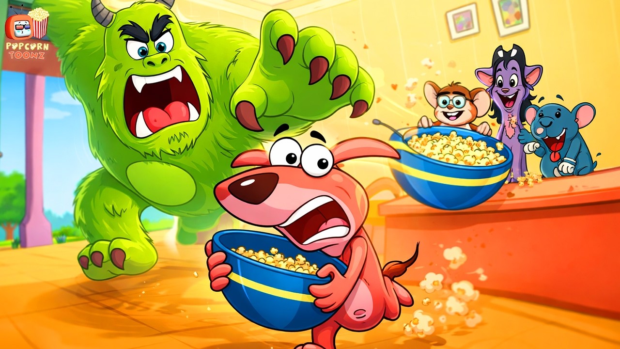 Giant Popcorn Monster Attacks Doggy Don! 🍿😱| Dog and Rat Cartoon of 2026 | Rat A Tat #cartoon
