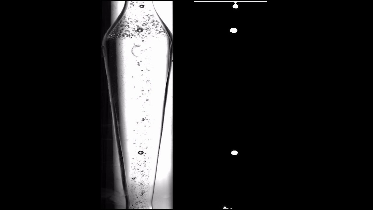 Chlorination of Glycerol with HCL.. Bubble flow in 5th chamber. Flow rate 1.00 liter/min
