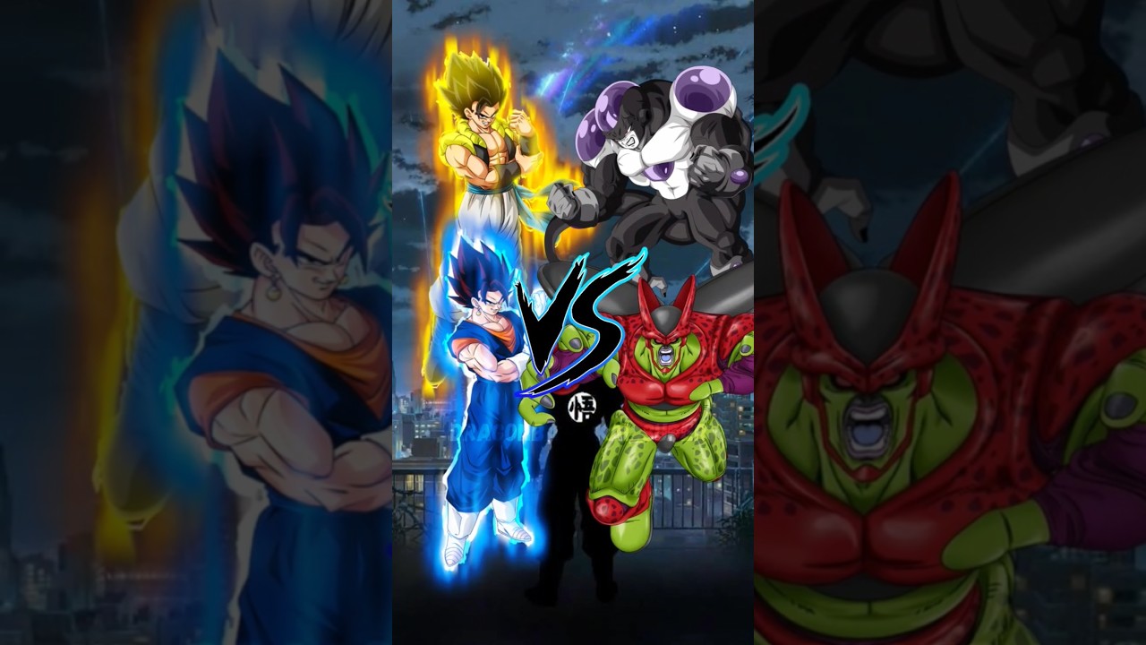 Gogeta & Vegito vs Black Frieza & Cell Max Comparison Video