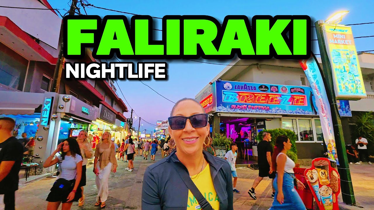 Faliraki Nightlife is it busy Rhodes Greece 2025